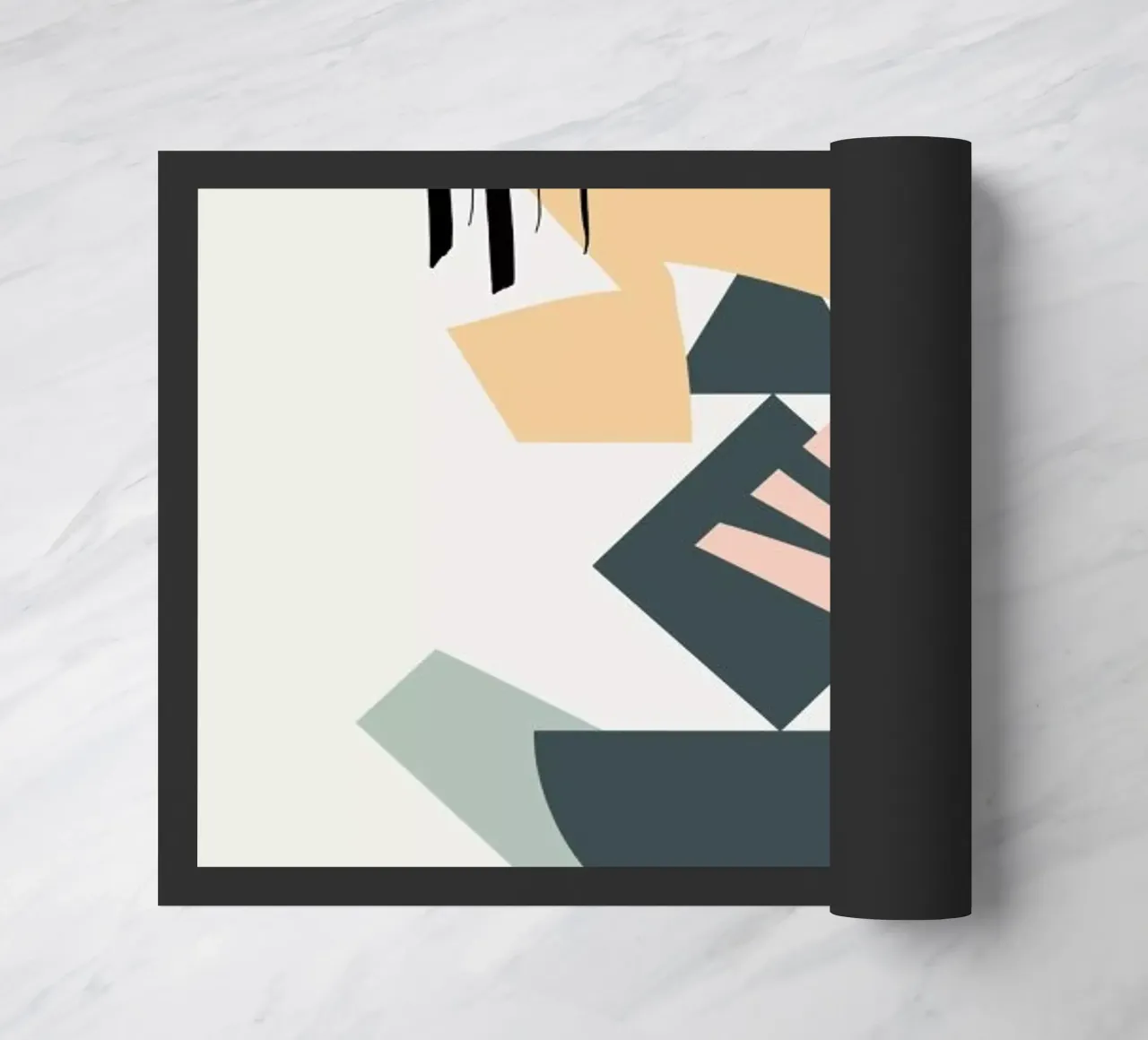 Collage doormat by Linda Gobeta