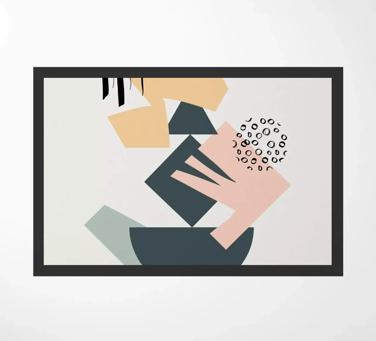 Collage doormat by Linda Gobeta