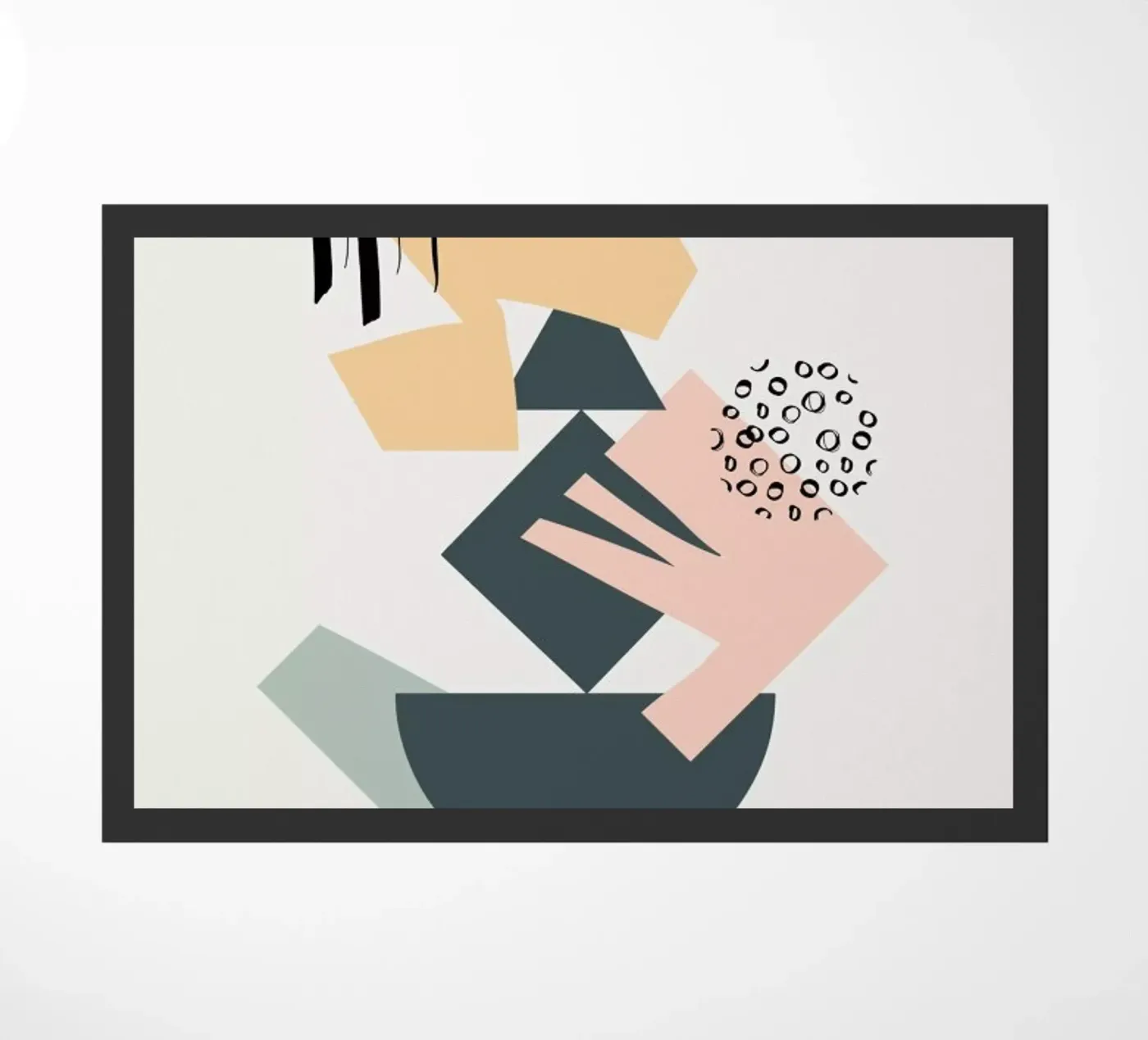 Collage deurmat van Linda Gobeta