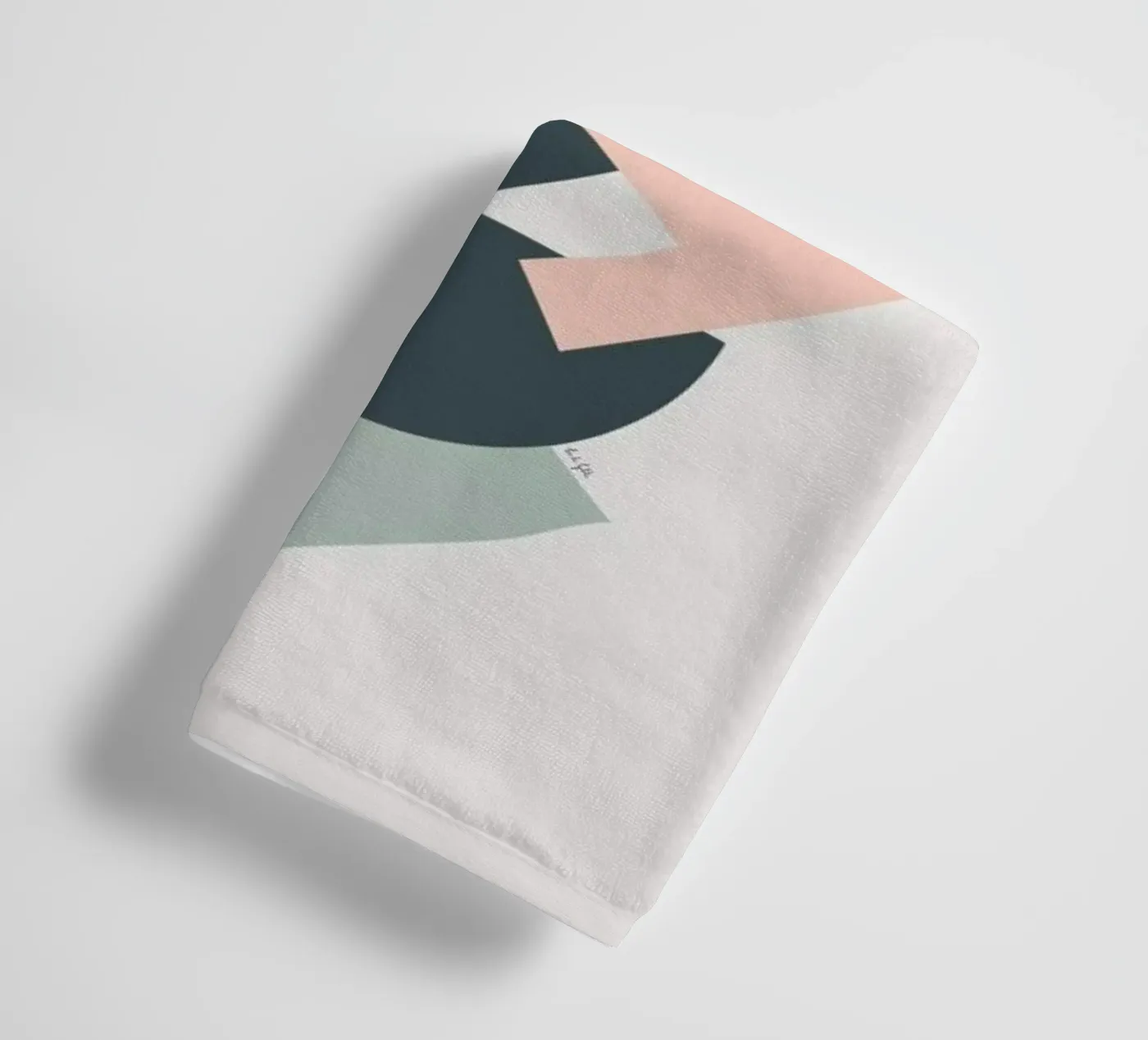 Collage badhanddoek van Linda Gobeta