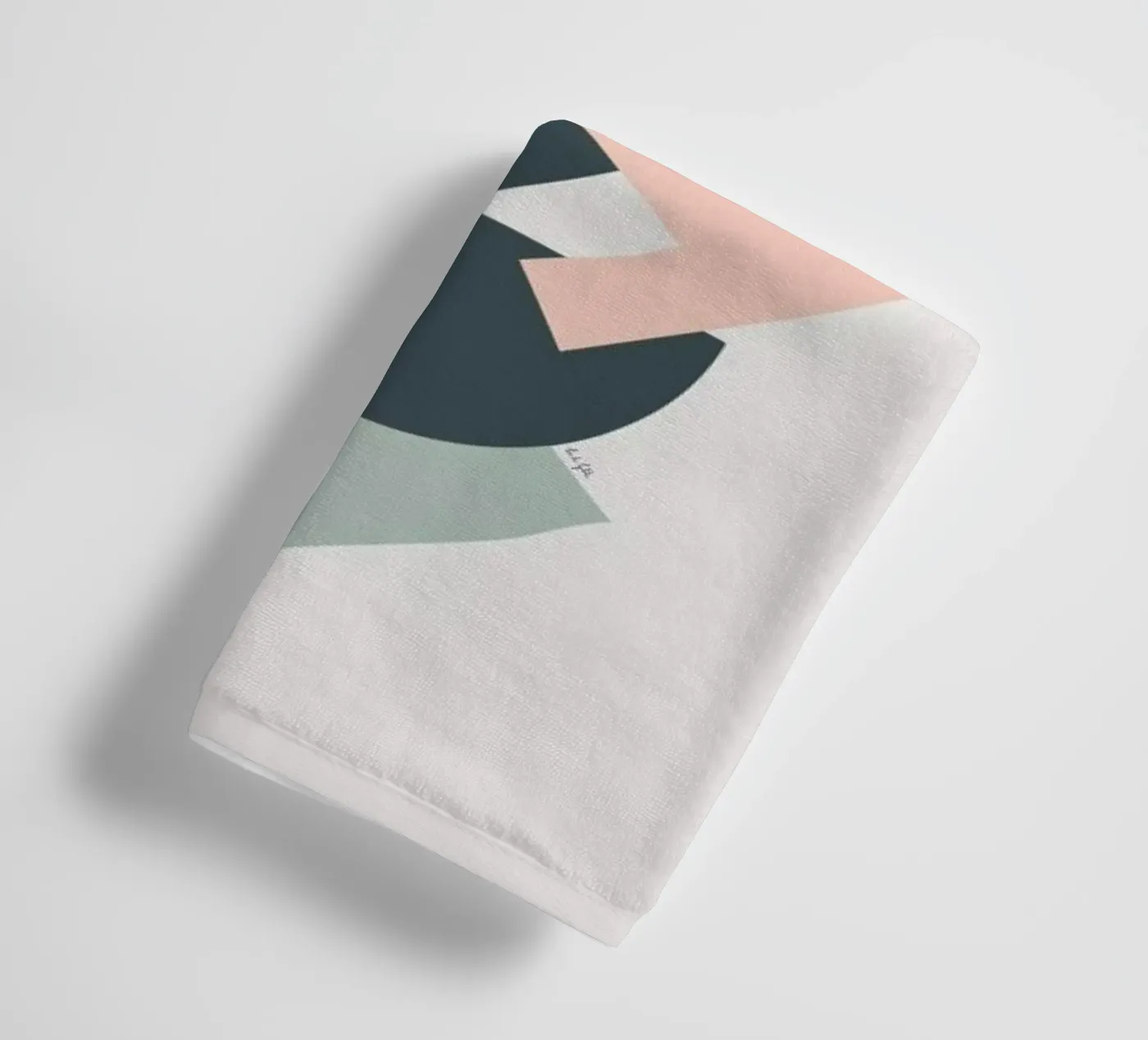 Collage badhanddoek van Linda Gobeta