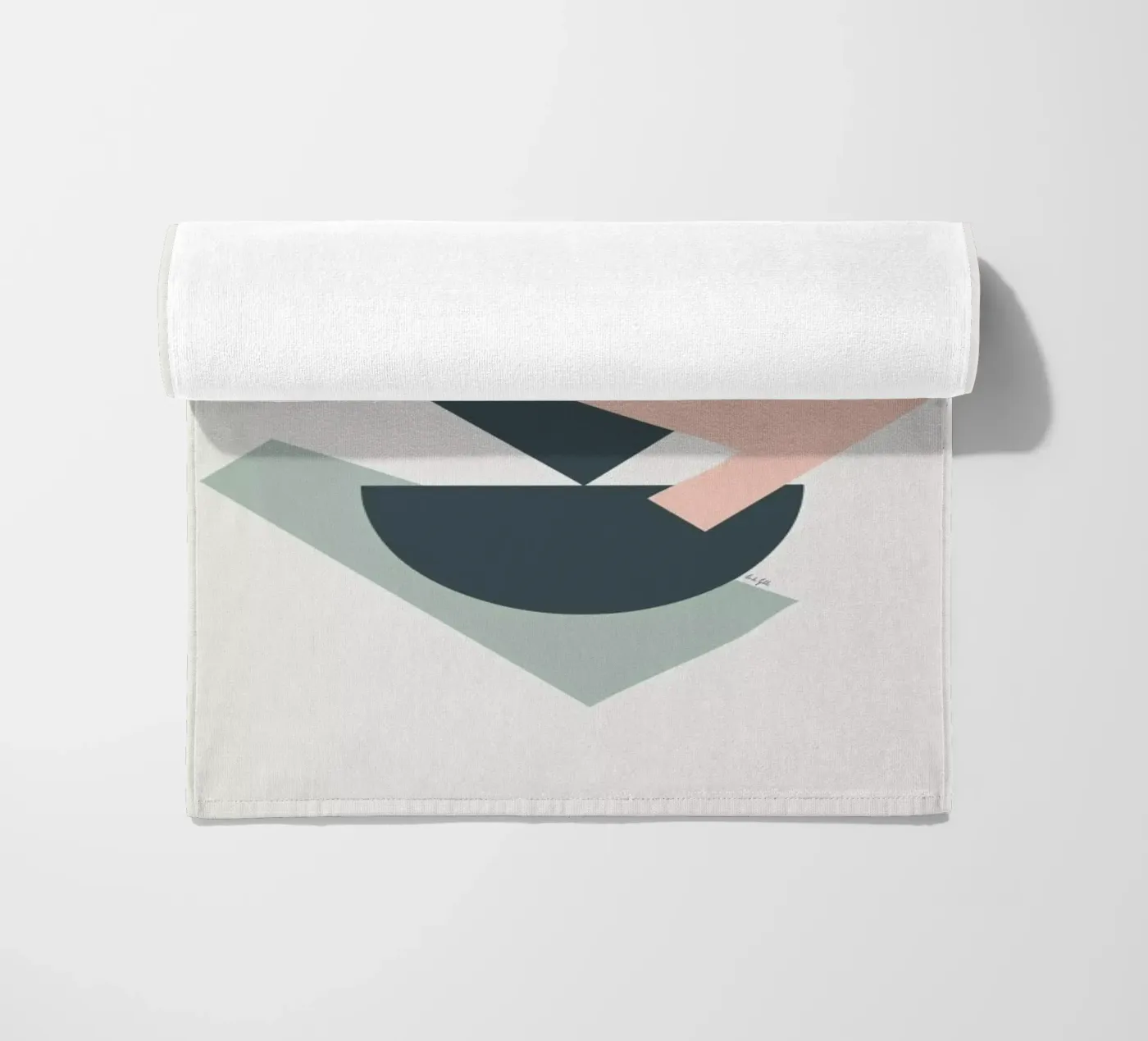 Collage strandhanddoek van Linda Gobeta