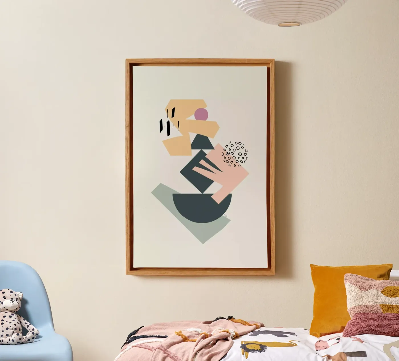 Collage canvas van Linda Gobeta