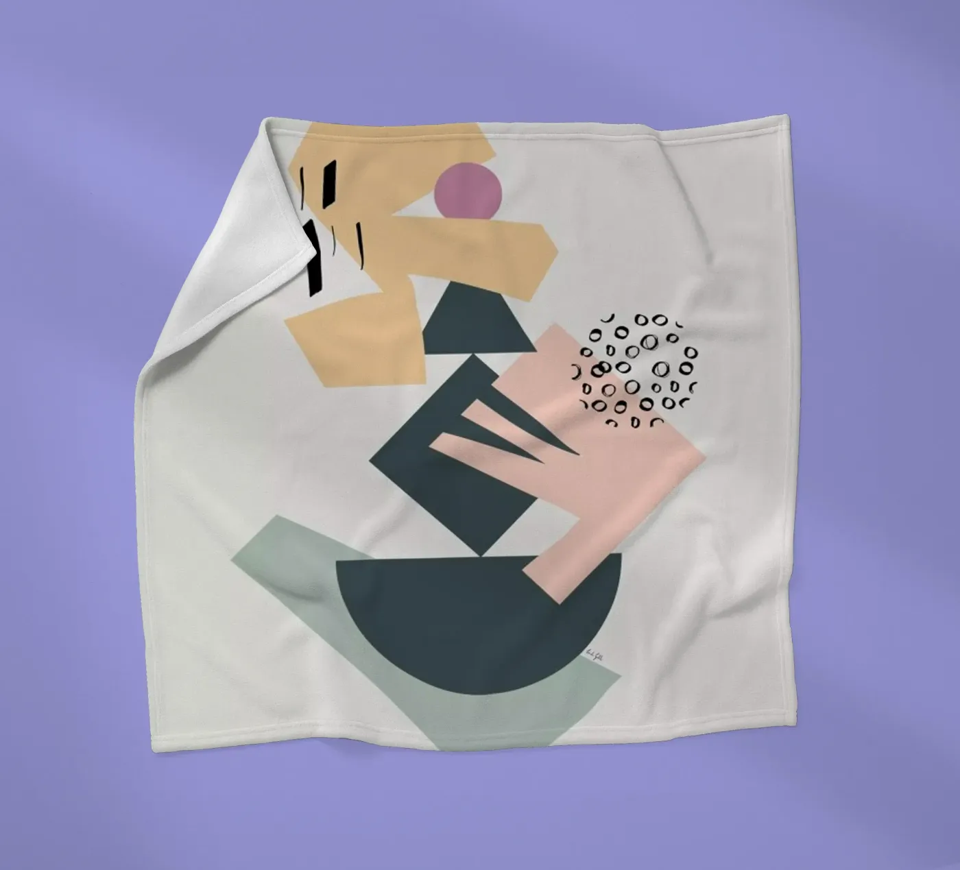 Collage coperta in pile da Linda Gobeta