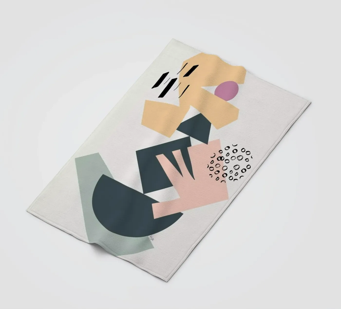 Collage coperta in pile da Linda Gobeta