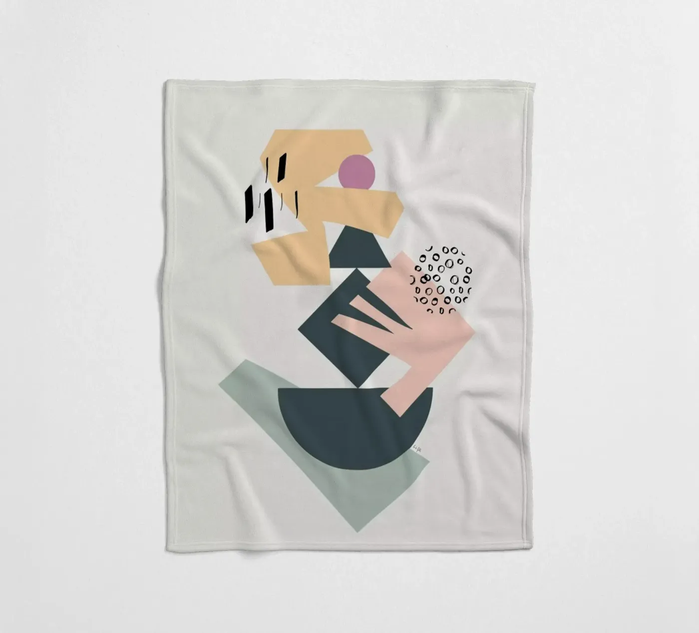 Collage coperta in pile da Linda Gobeta