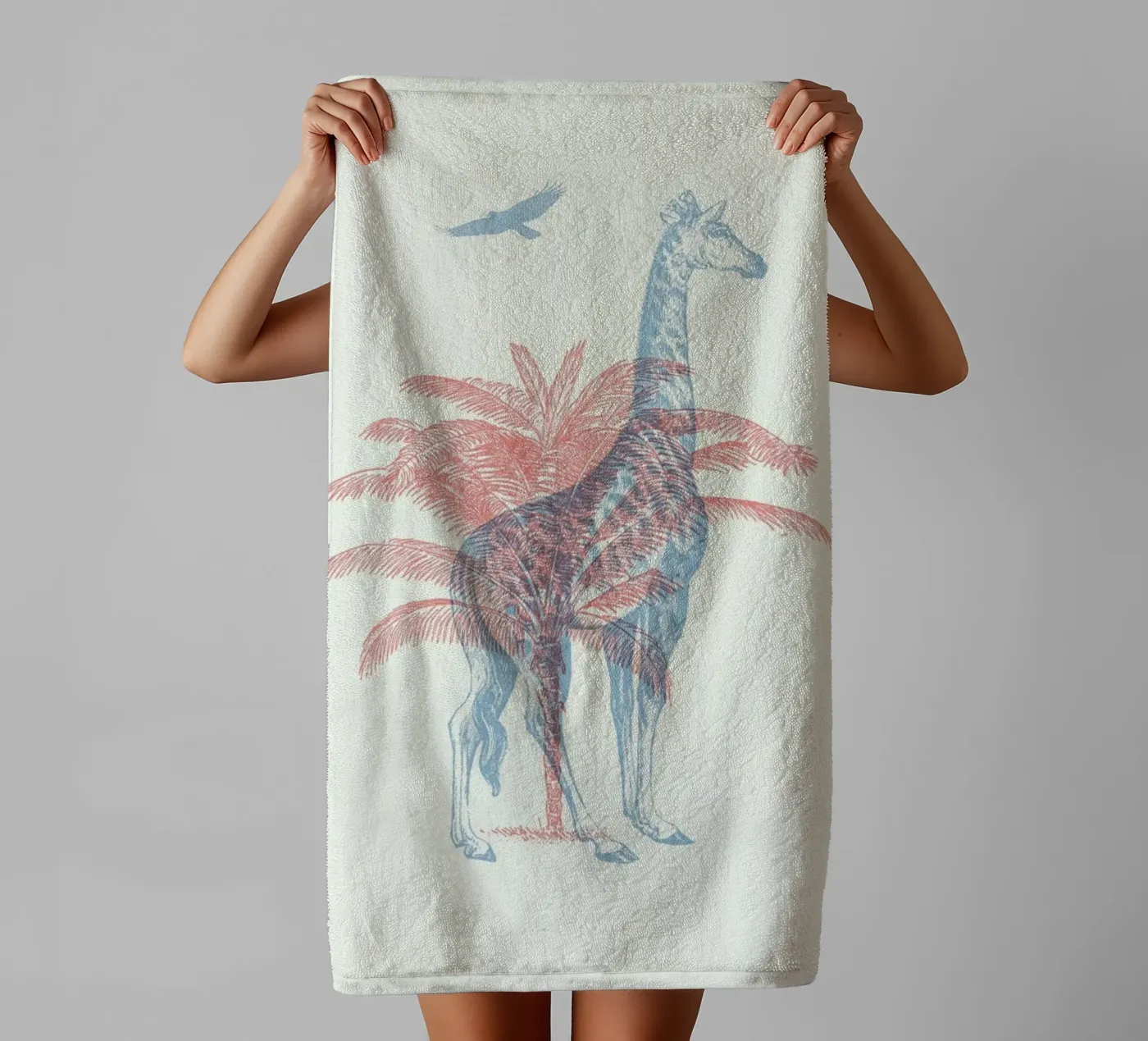 Giraffe badhanddoek van Florent Bodart