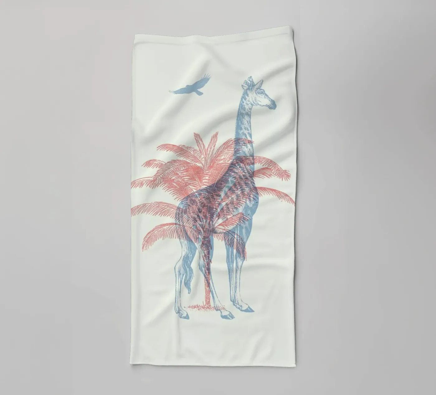 Giraffe badhanddoek van Florent Bodart