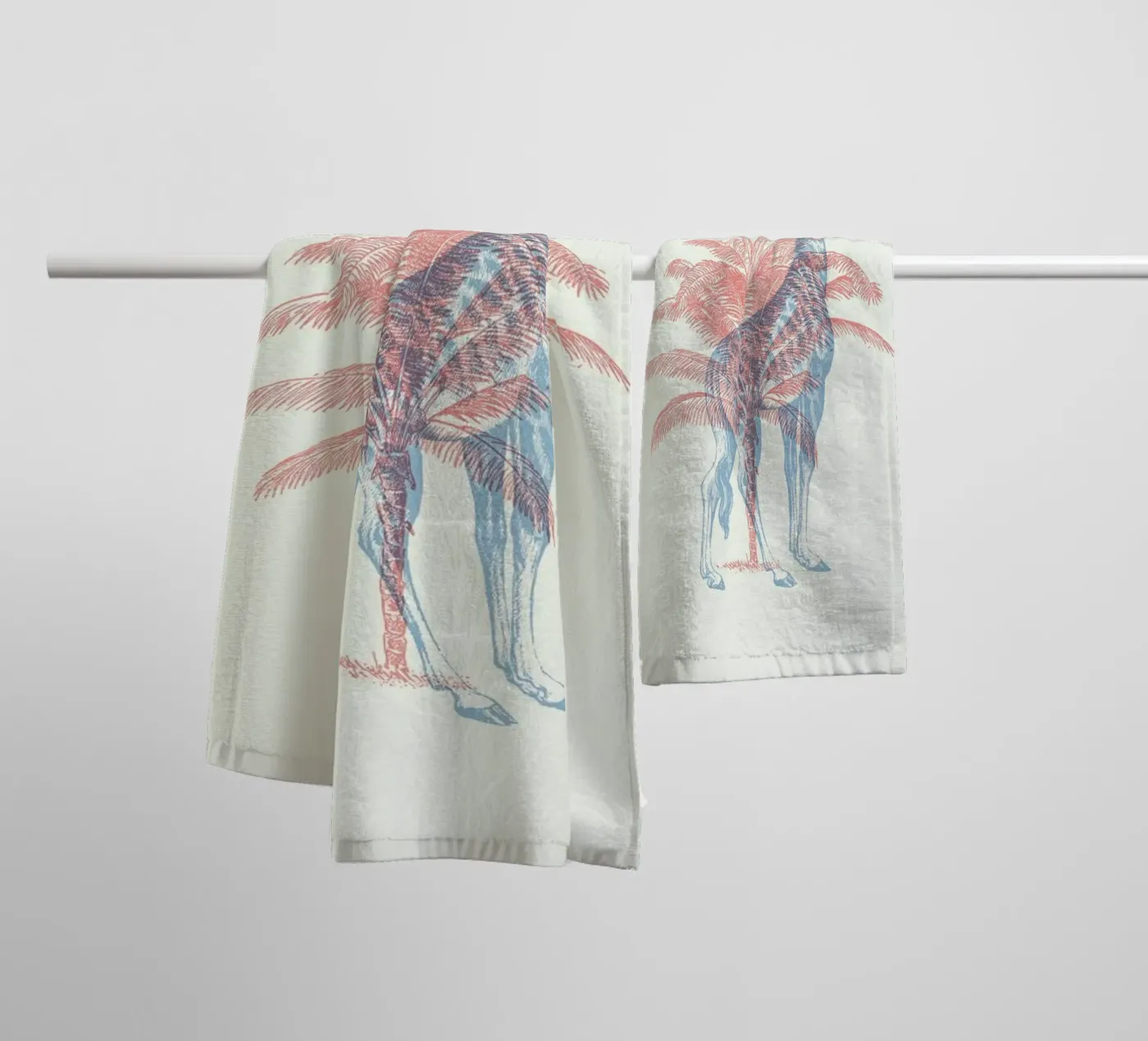 Giraffe badhanddoek van Florent Bodart