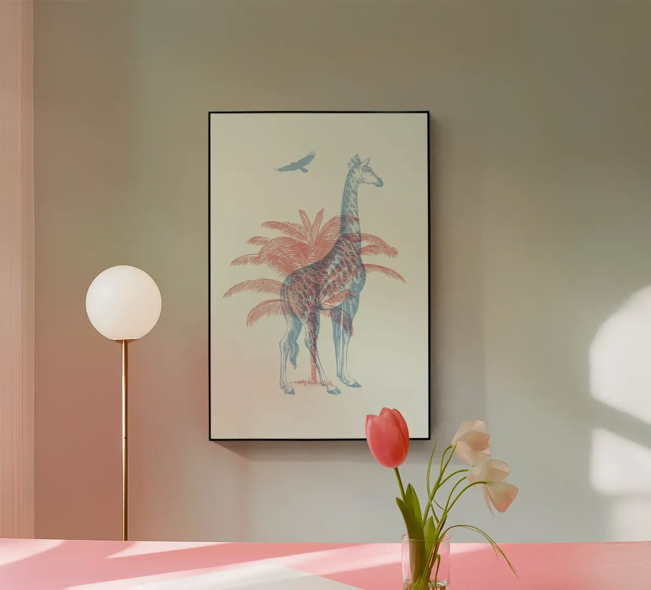 Giraffe plexiglass da Florent Bodart