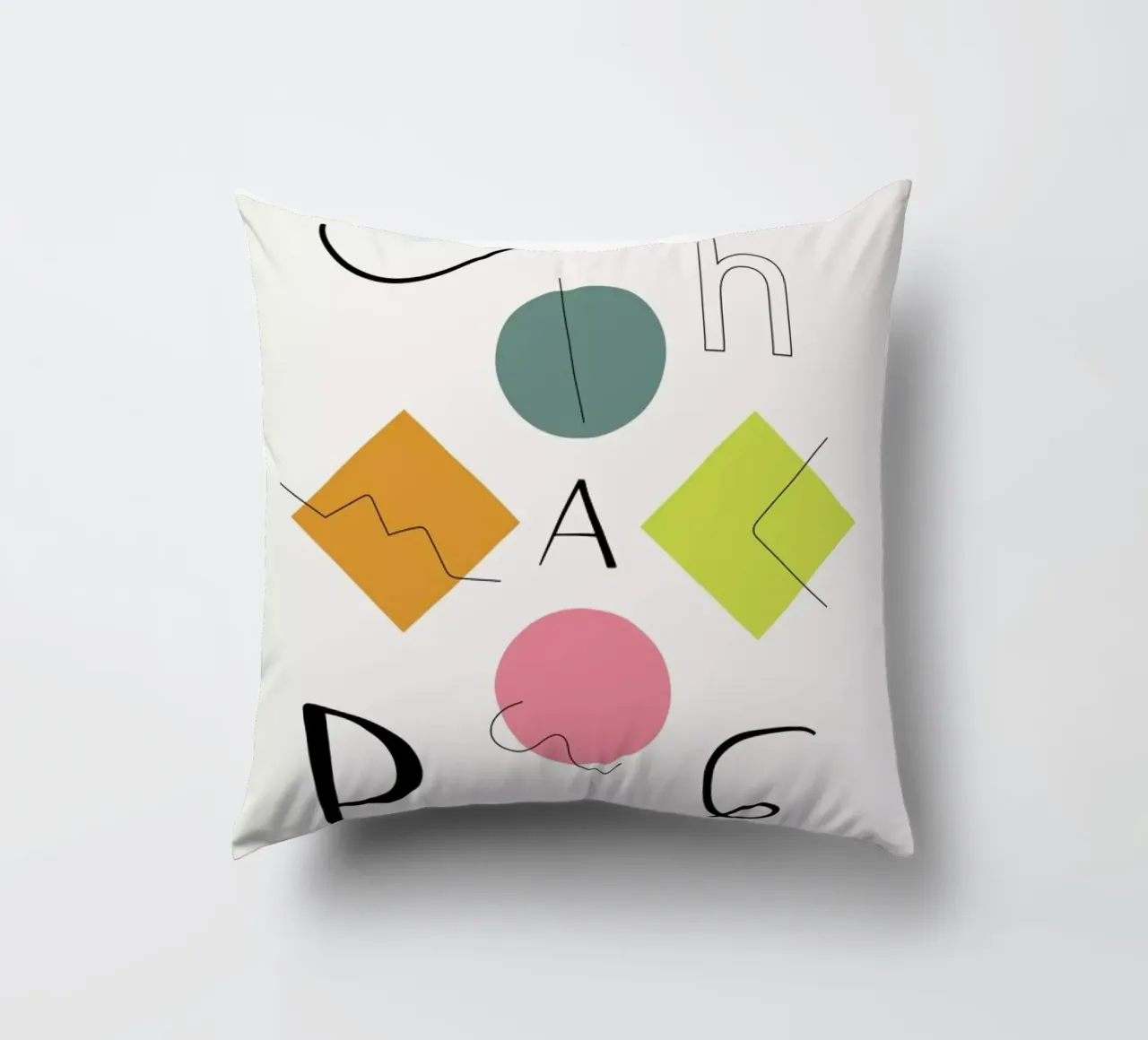 Shapes cuscino da Linda Gobeta