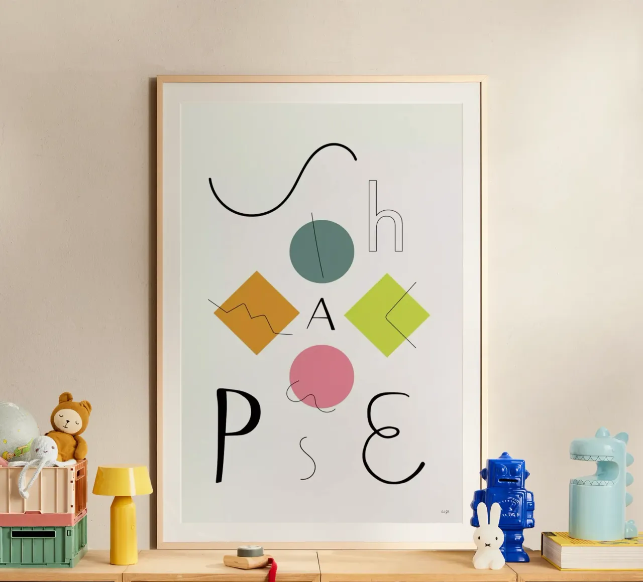 Shapes poster by Linda Gobeta