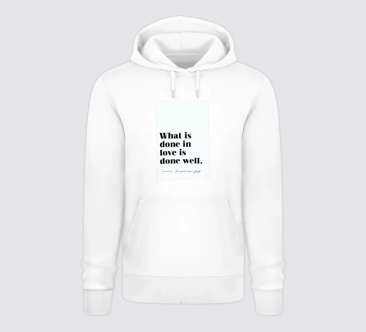 Done in Love felpa con cappuccio da typed