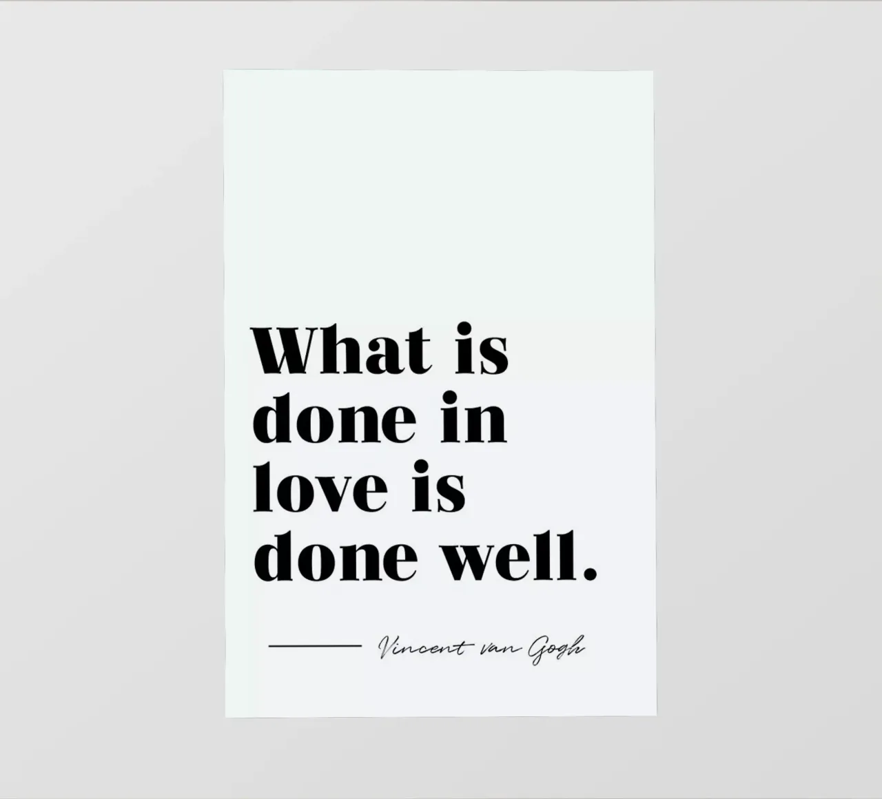 Done in Love pellicola backlit da typed
