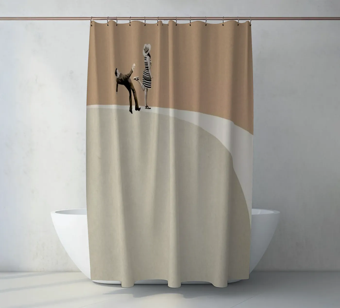 Get Lost Duschvorhang von Maarten Léon