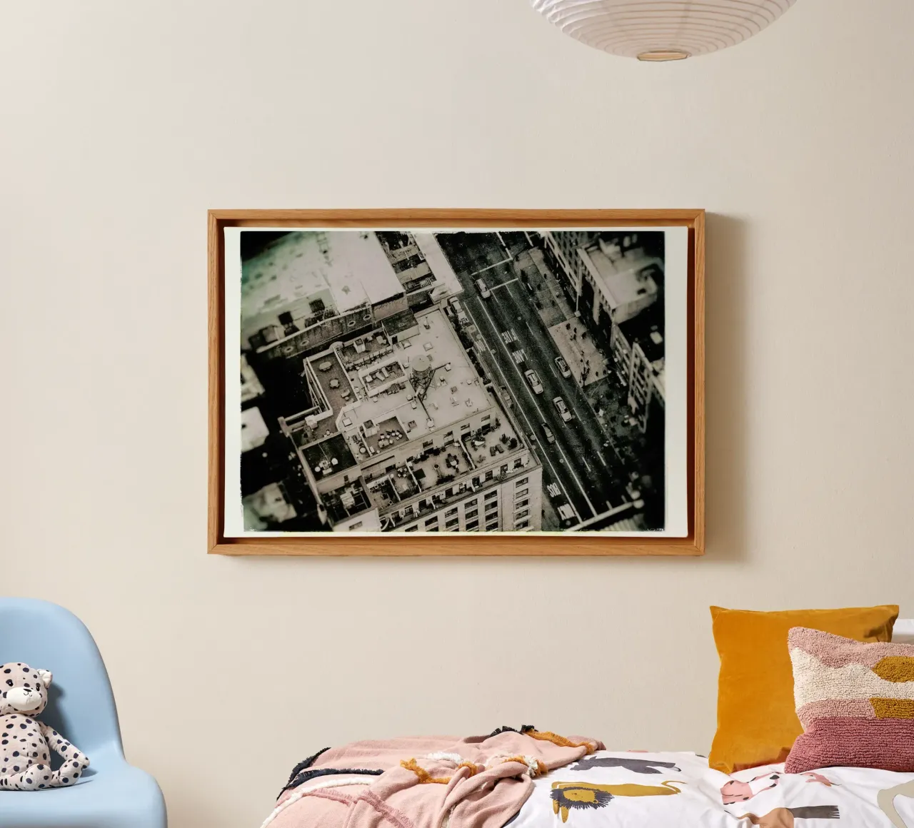 Cabs in the streets of New York City canvas by JaySan Studio