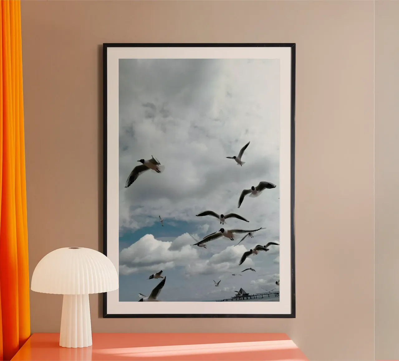 Gulls VII carta hahnemühle da Sebastian Hilgetag