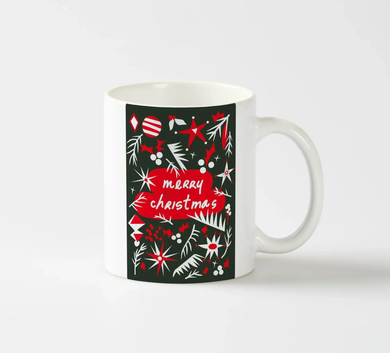 Merry Christmas tazza in ceramica da Mariery Young