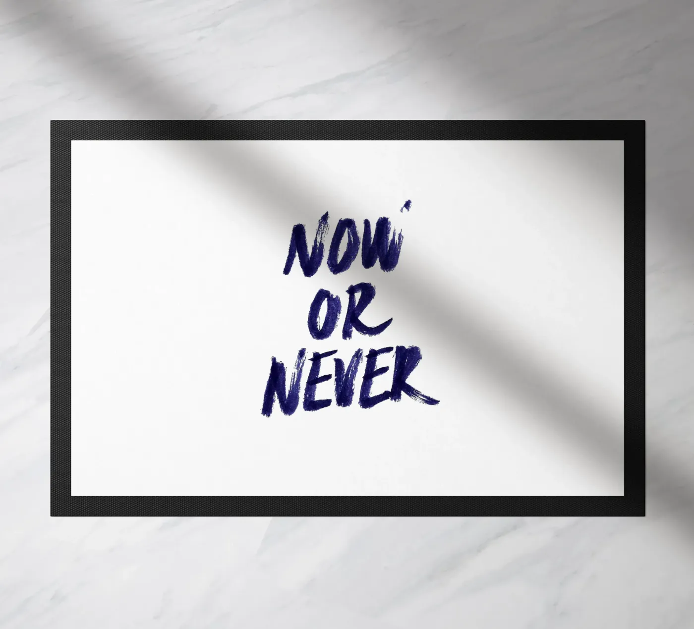 Now or Never doormat by Róbert Farkas