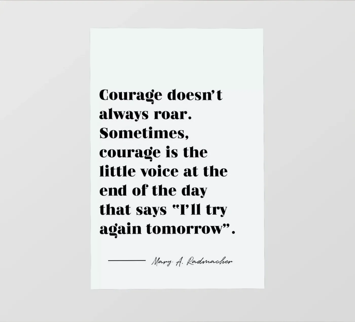 Courage telo in pvc da typed
