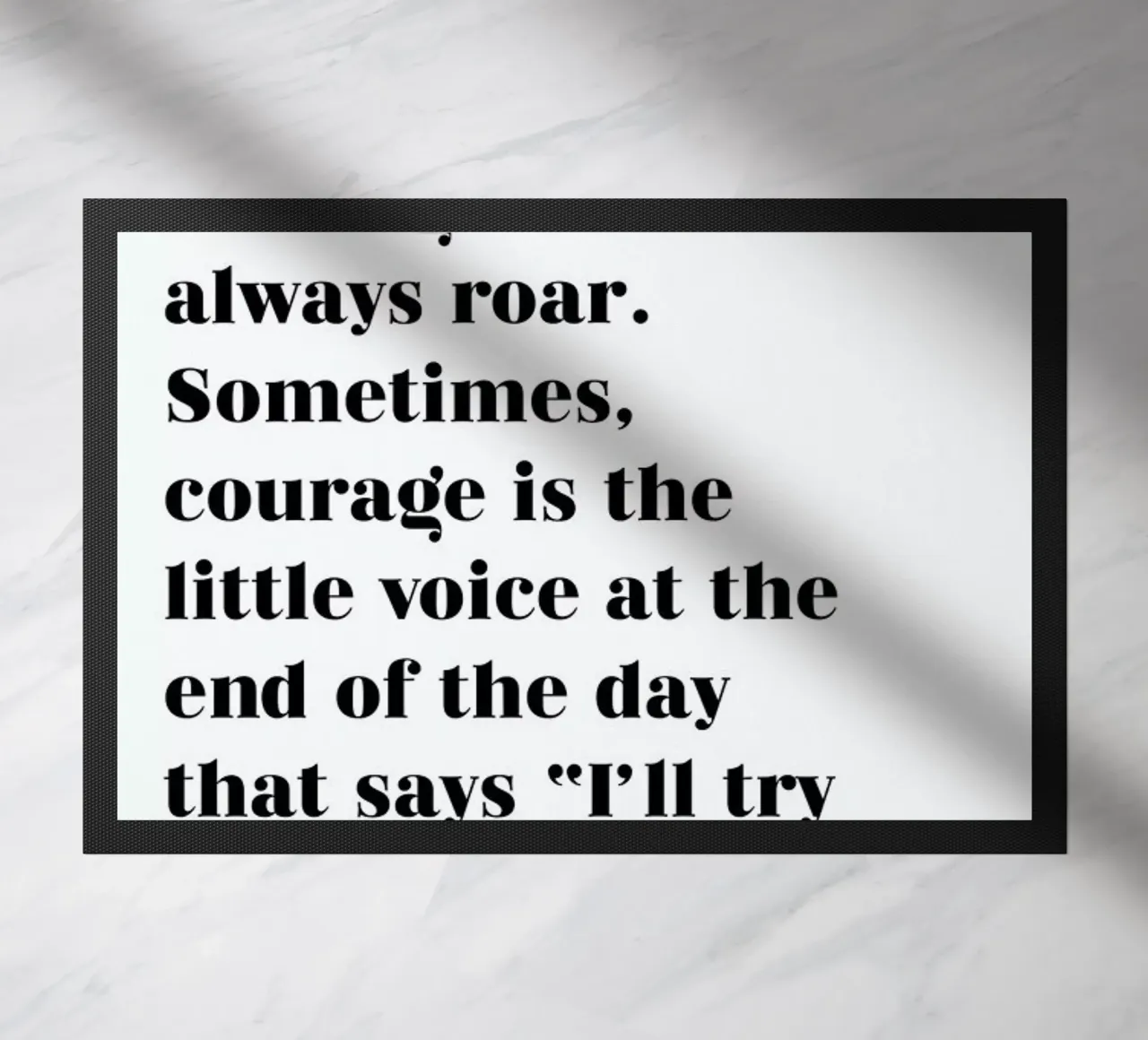 Courage zerbino da typed