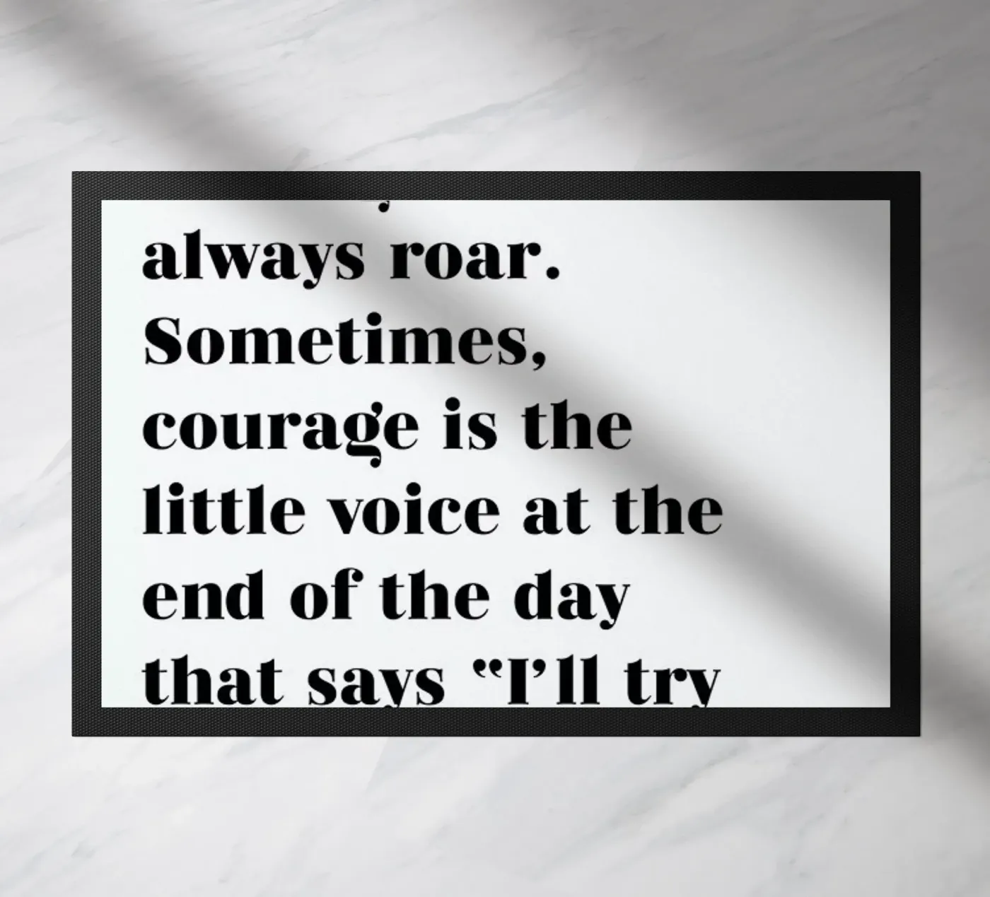 Courage zerbino da typed