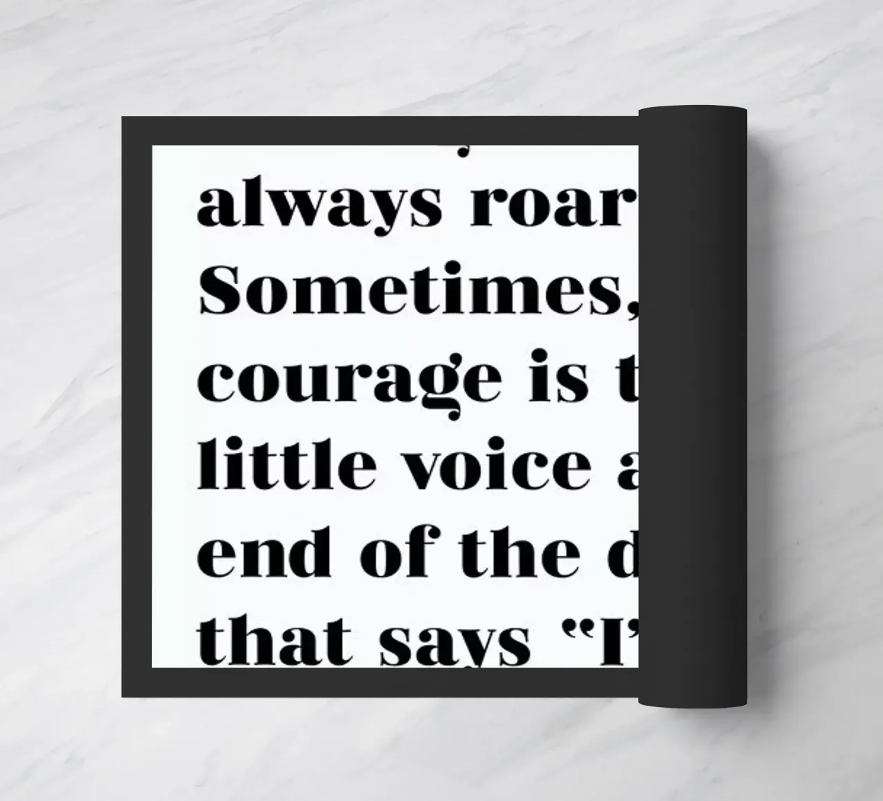 Courage zerbino da typed