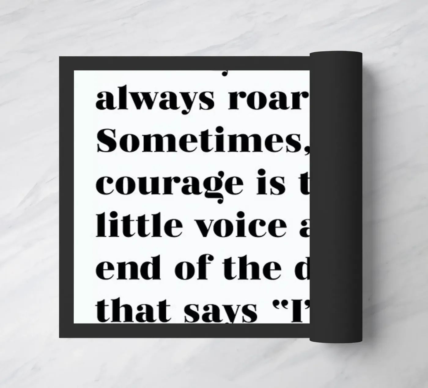 Courage zerbino da typed