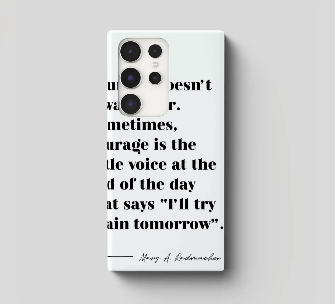 Courage cover samsung da typed