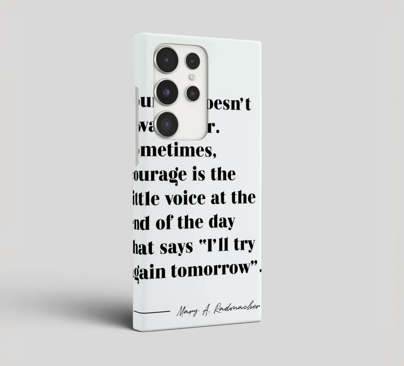 Courage cover samsung da typed