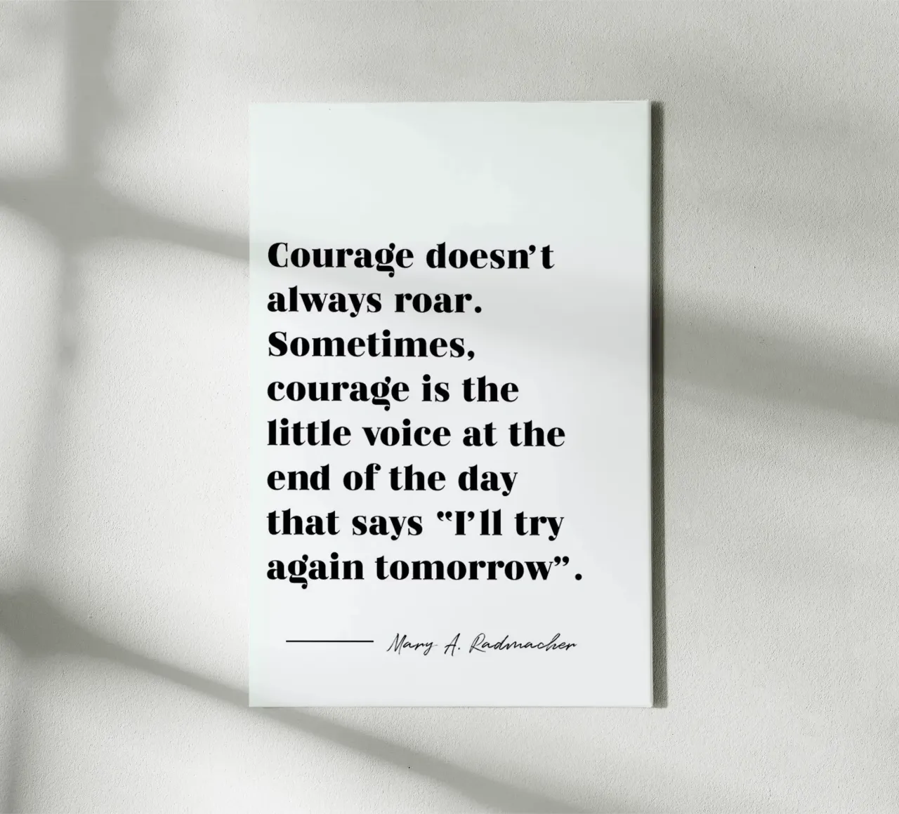 Courage tela da typed