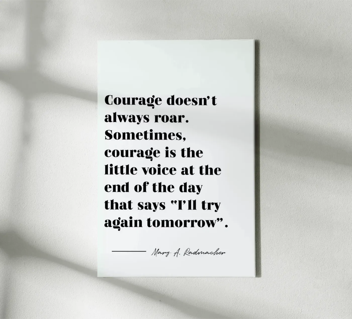 Courage tela da typed