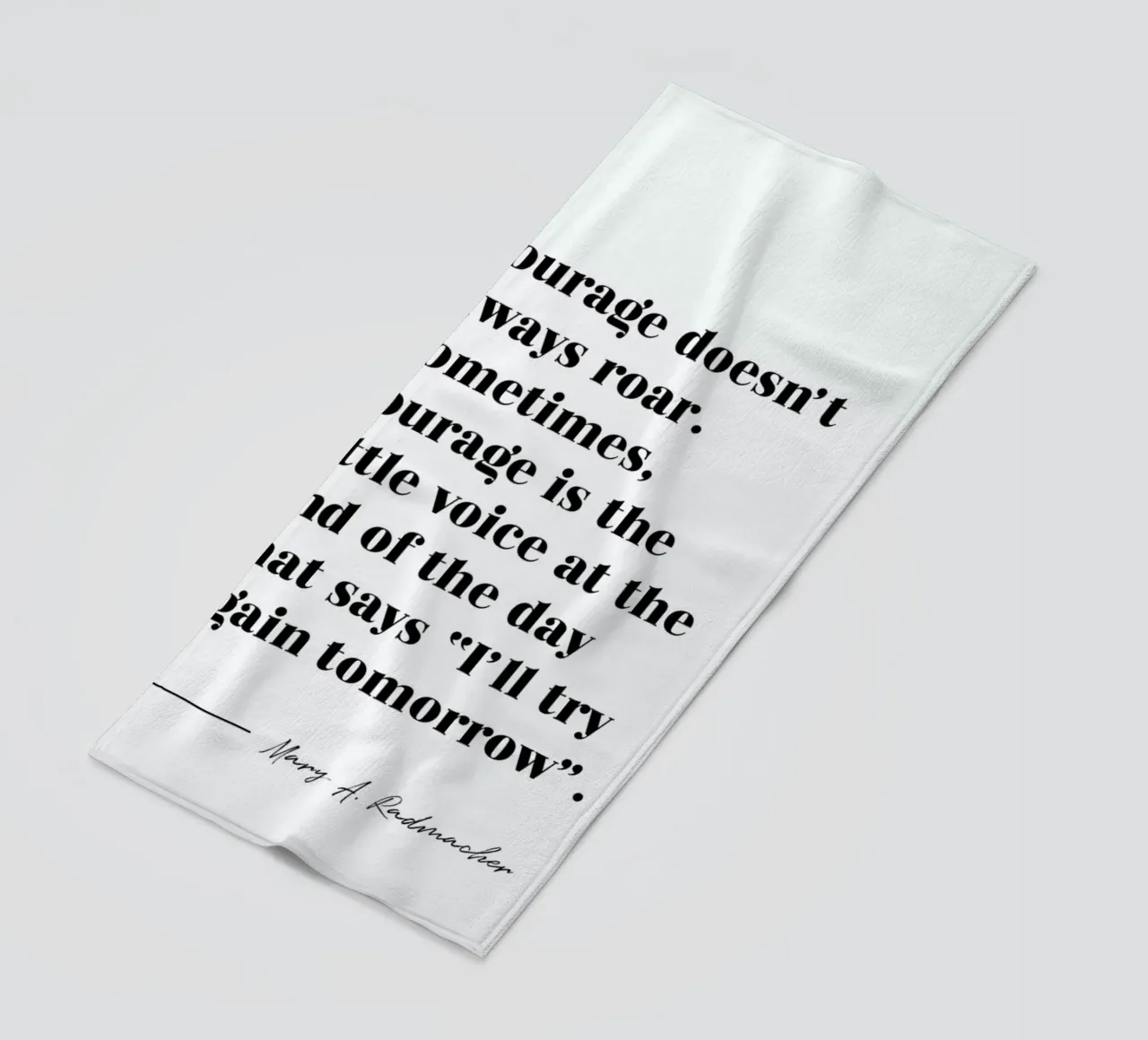 Courage telo mare da typed