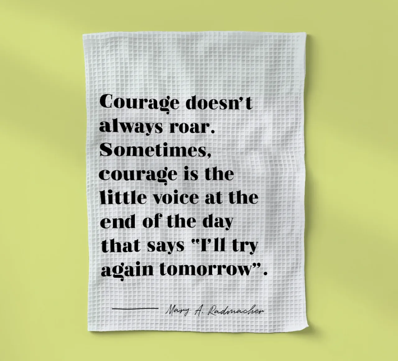 Courage canovaccio da cucina da typed