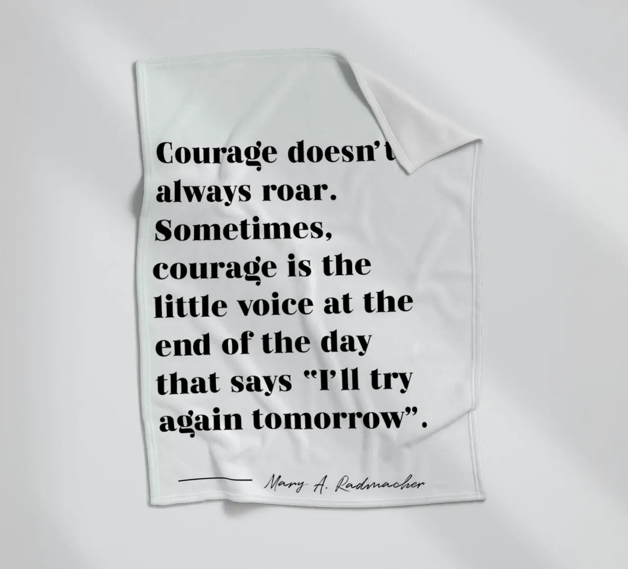 Courage Fleecedecke von typed