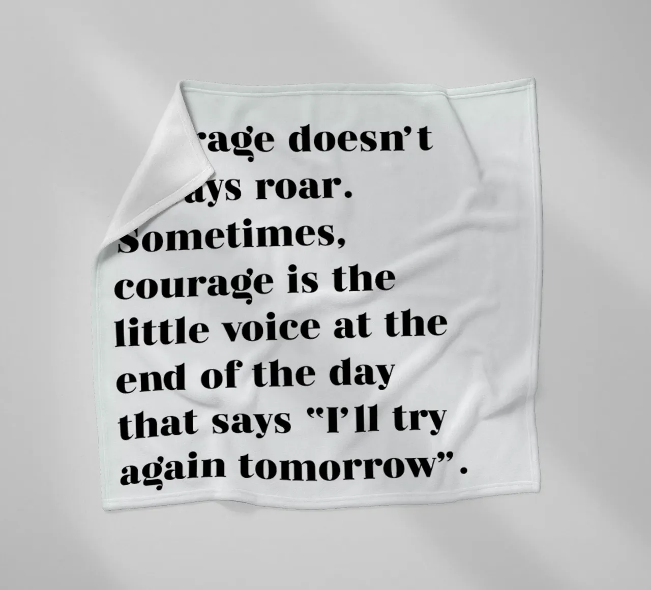 Courage Fleecedecke von typed