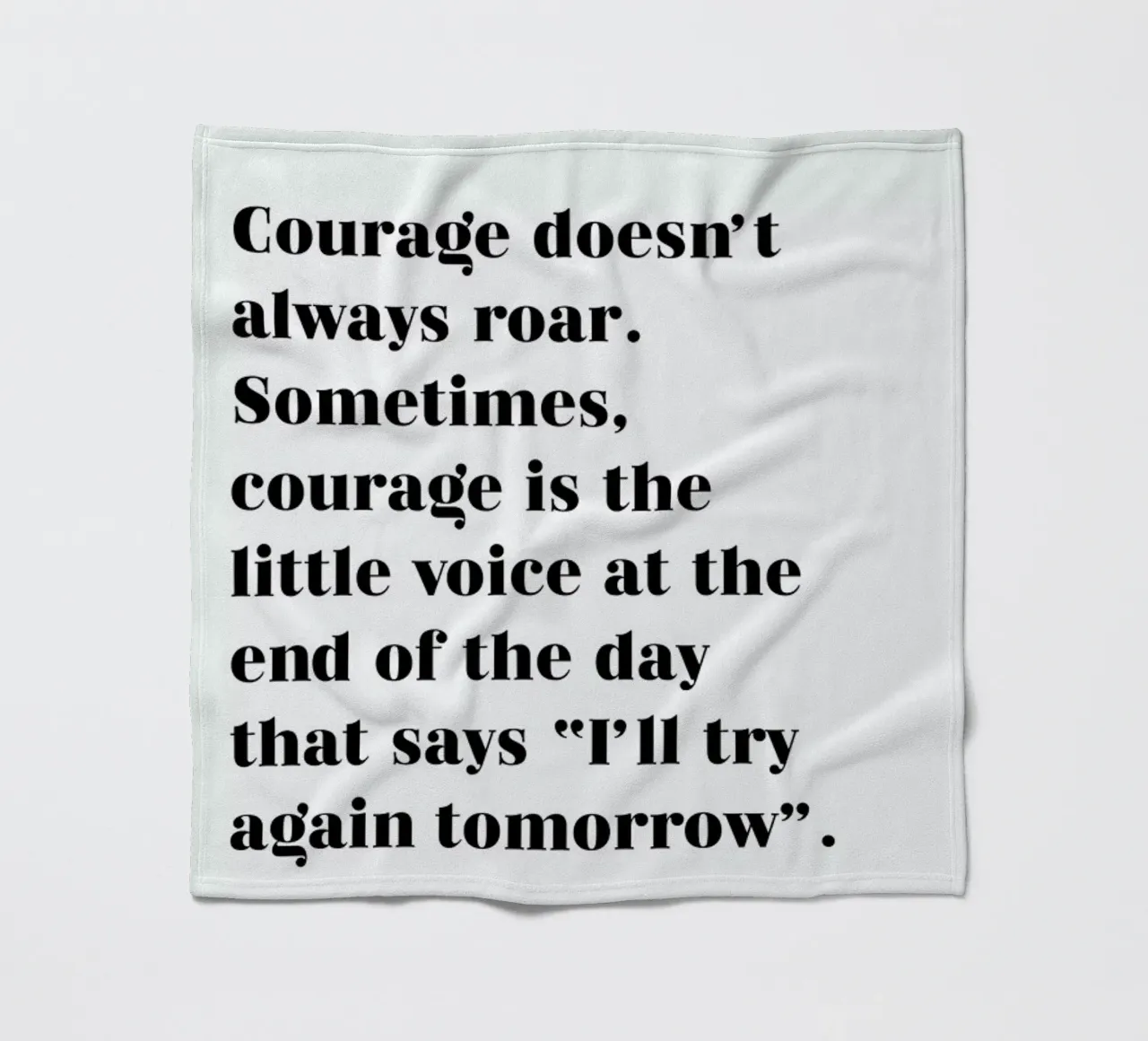 Courage Fleecedecke von typed