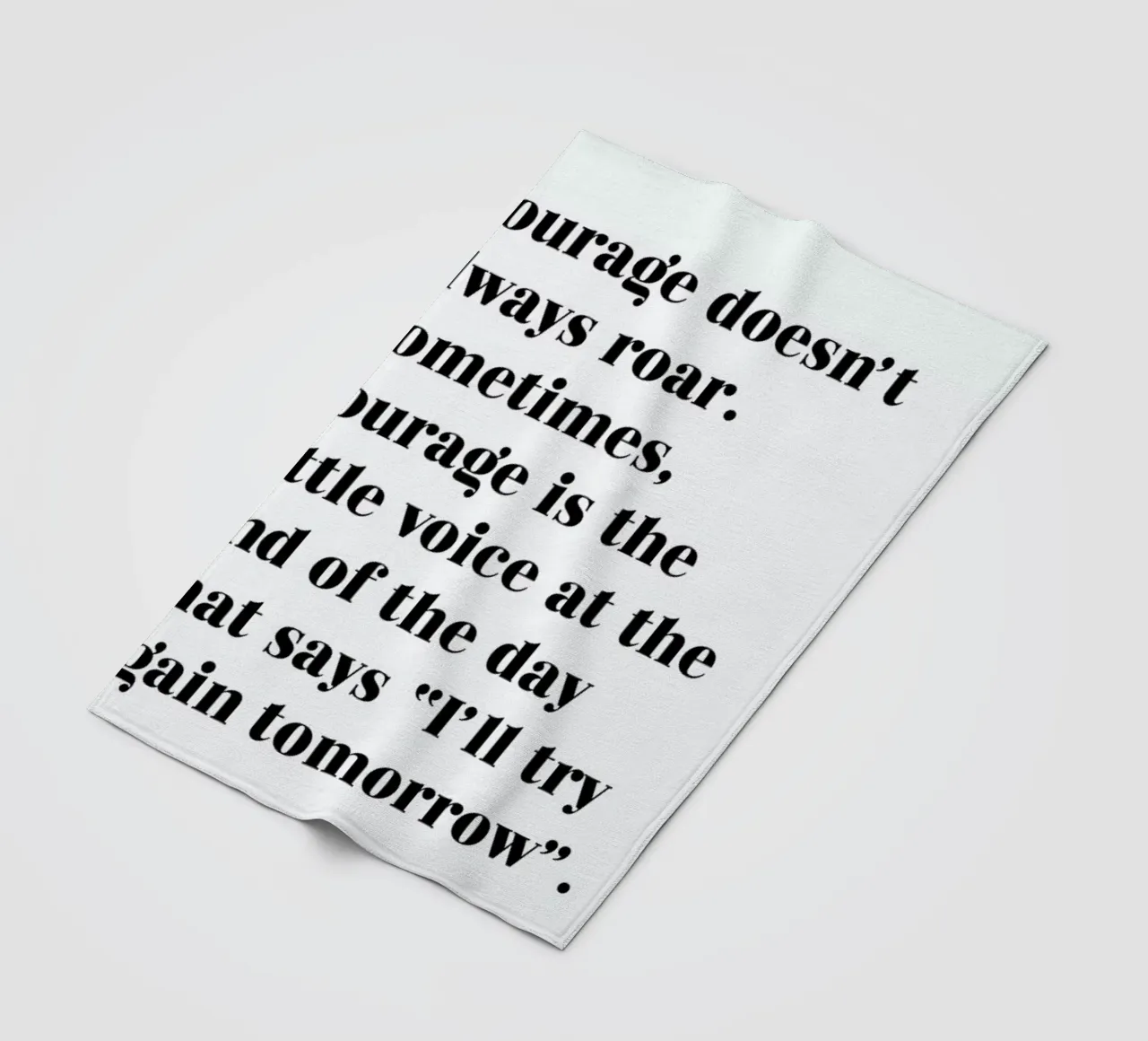 Courage Fleecedecke von typed