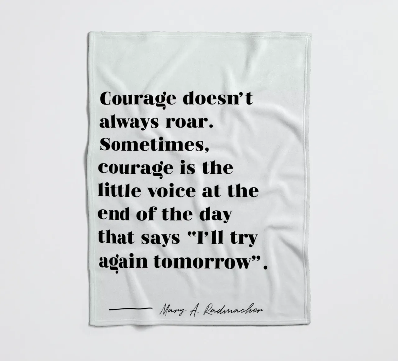 Courage Fleecedecke von typed