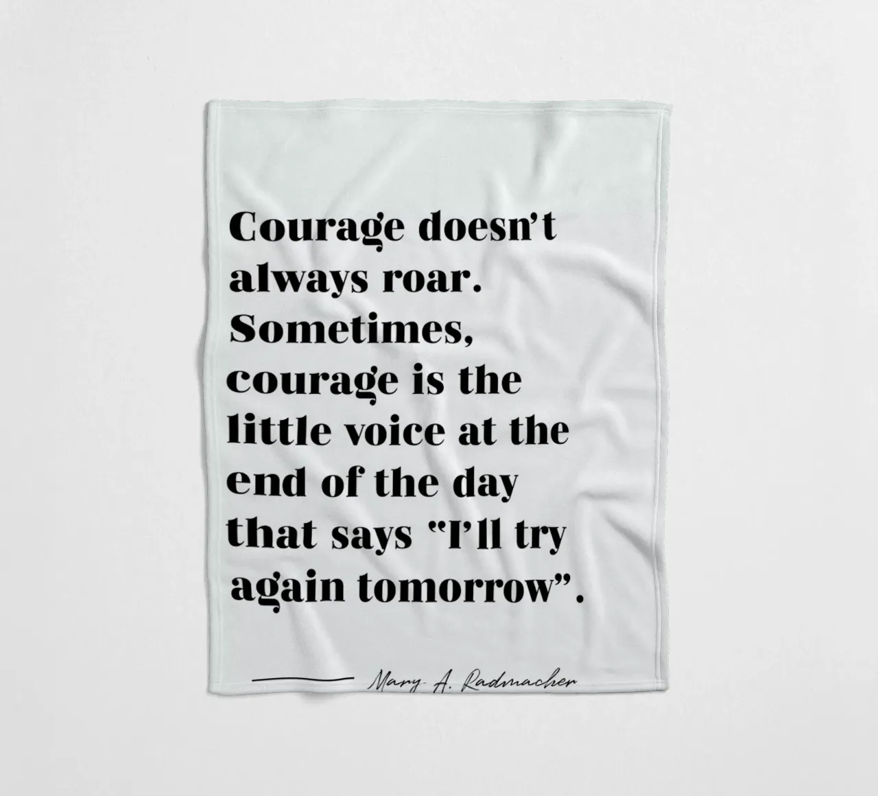 Courage Fleecedecke von typed