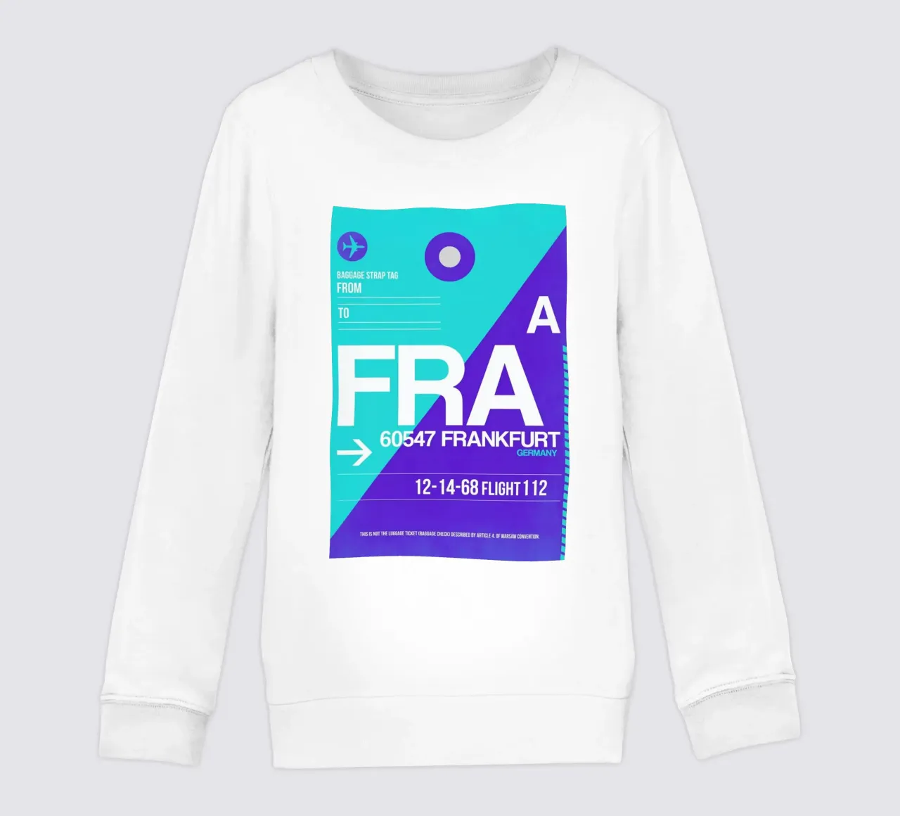 FRA-Frankfurt felpa bambino da Naxart