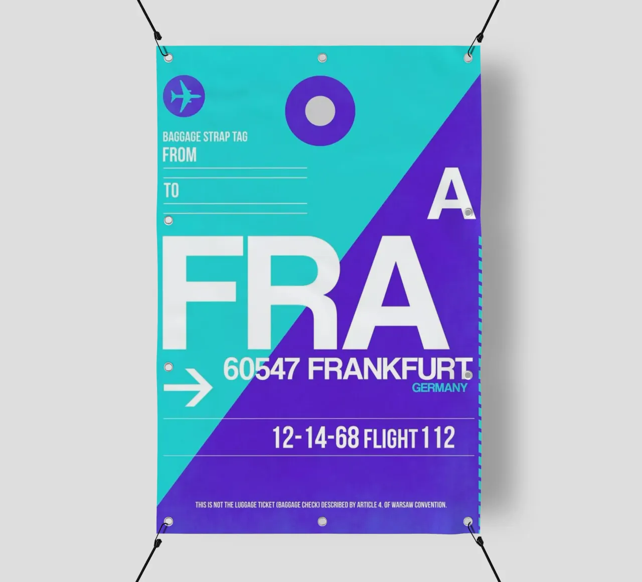 FRA-Frankfurt telo in pvc da Naxart