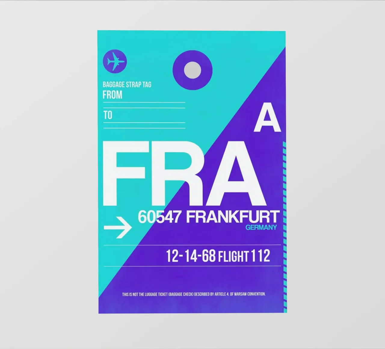 FRA-Frankfurt telo in pvc da Naxart