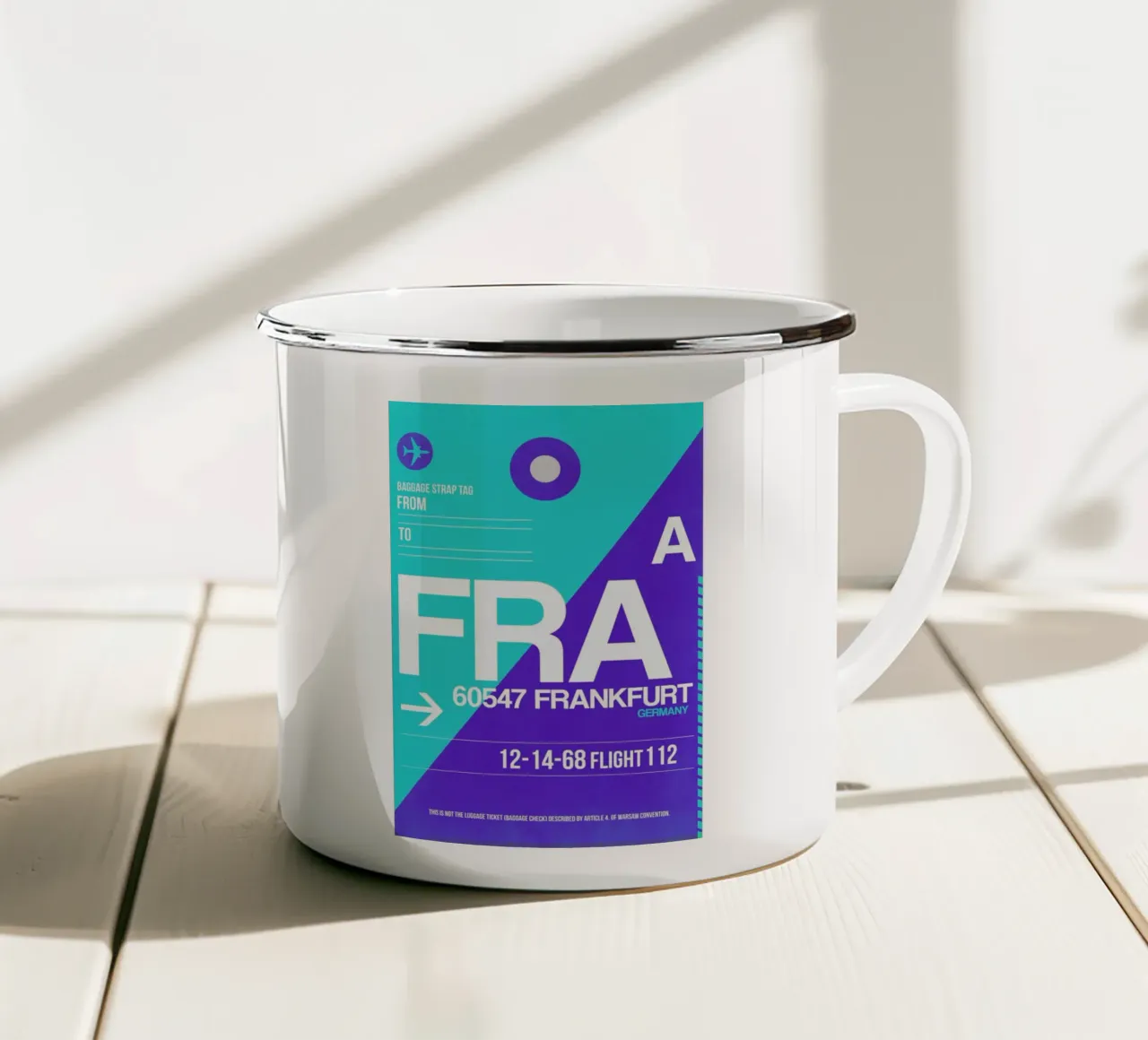 FRA-Frankfurt tazza in smalto da Naxart