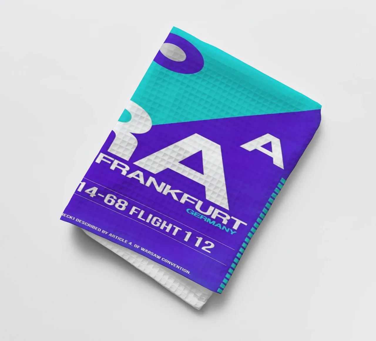 FRA-Frankfurt tea towel by Naxart
