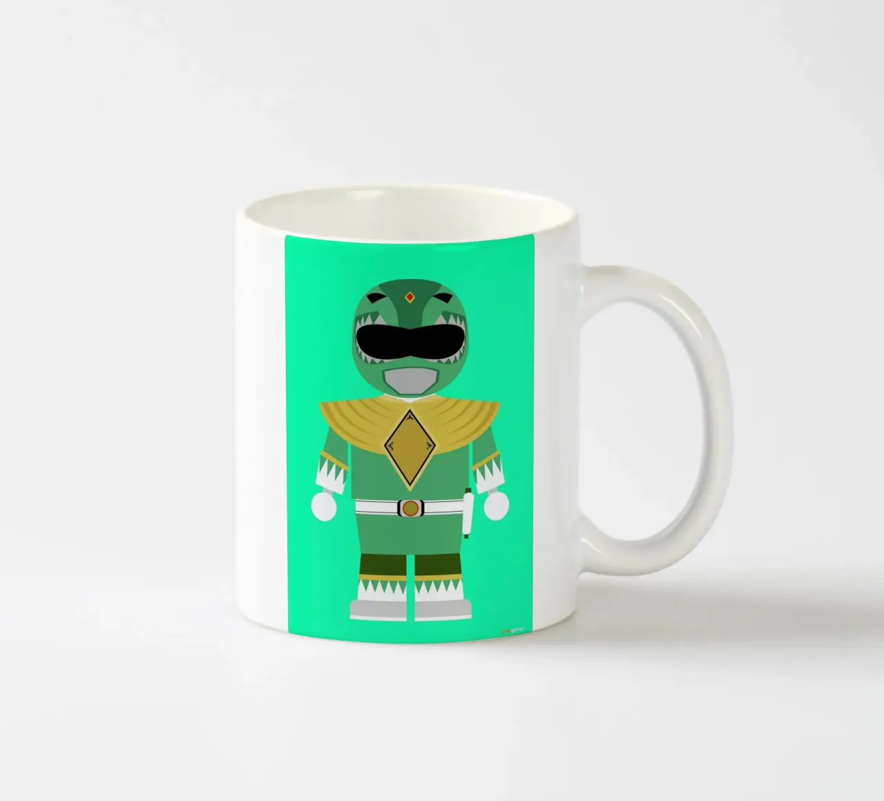 Power Ranger Toy Green tazza in ceramica da Rafa Gomes