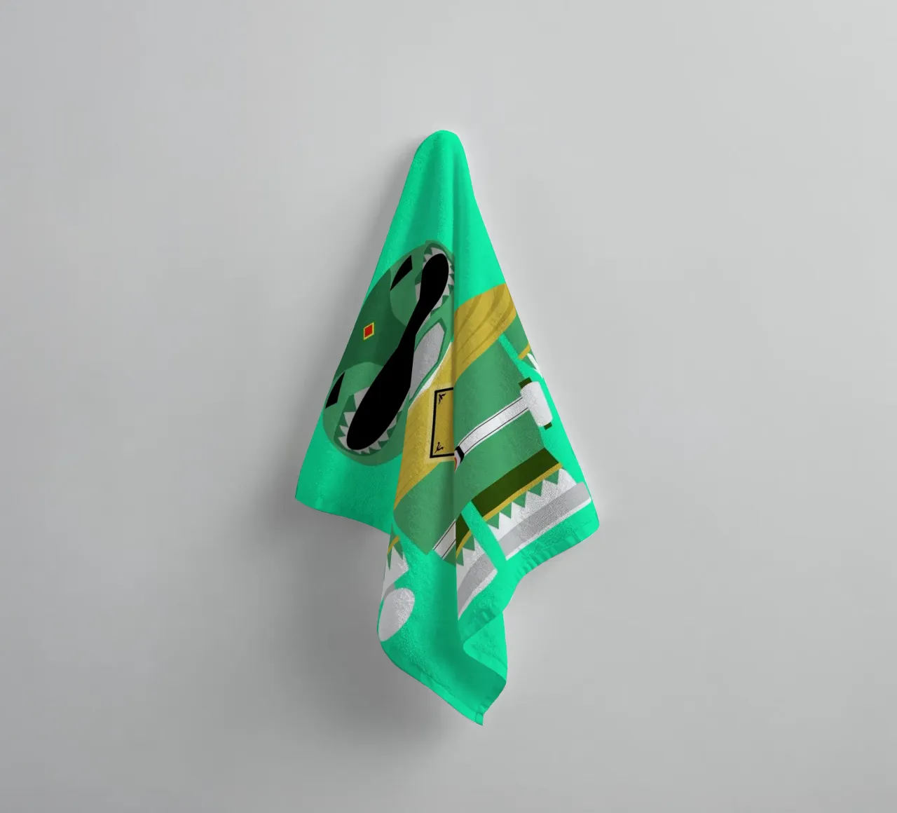 Power Ranger Toy Green badhanddoek van Rafa Gomes