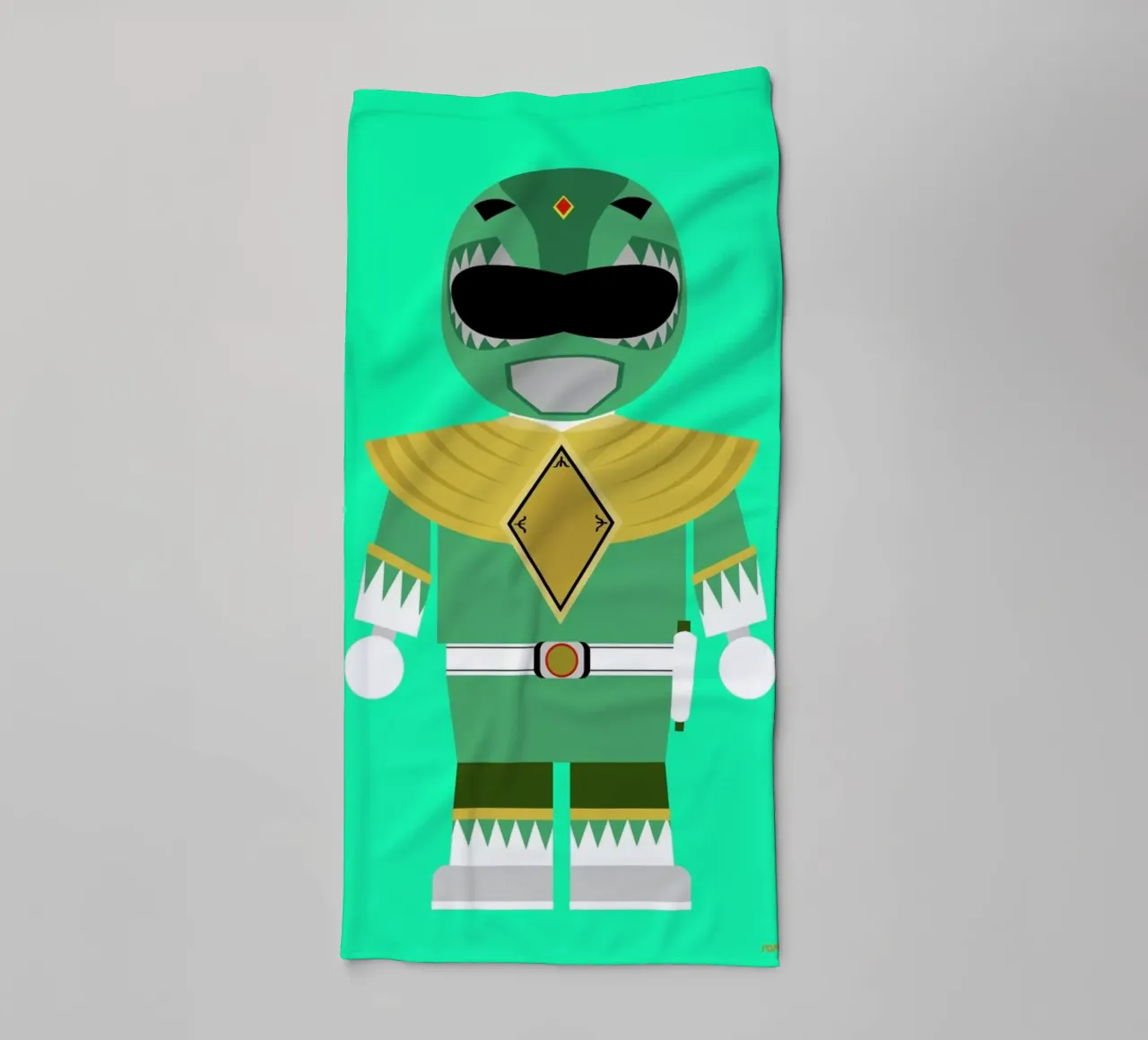Power Ranger Toy Green badhanddoek van Rafa Gomes