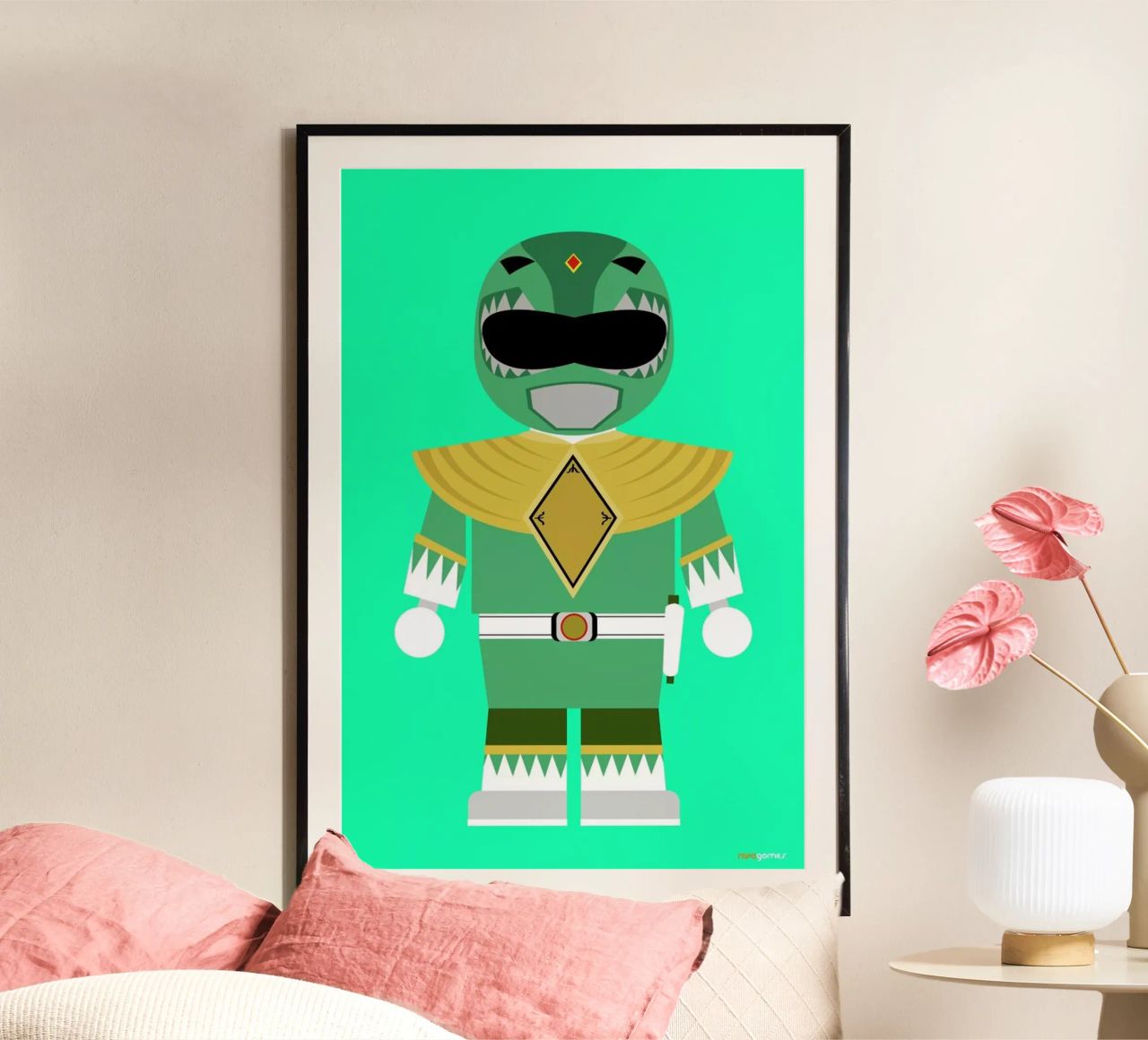 Power Ranger Toy Green poster by Rafa Gomes