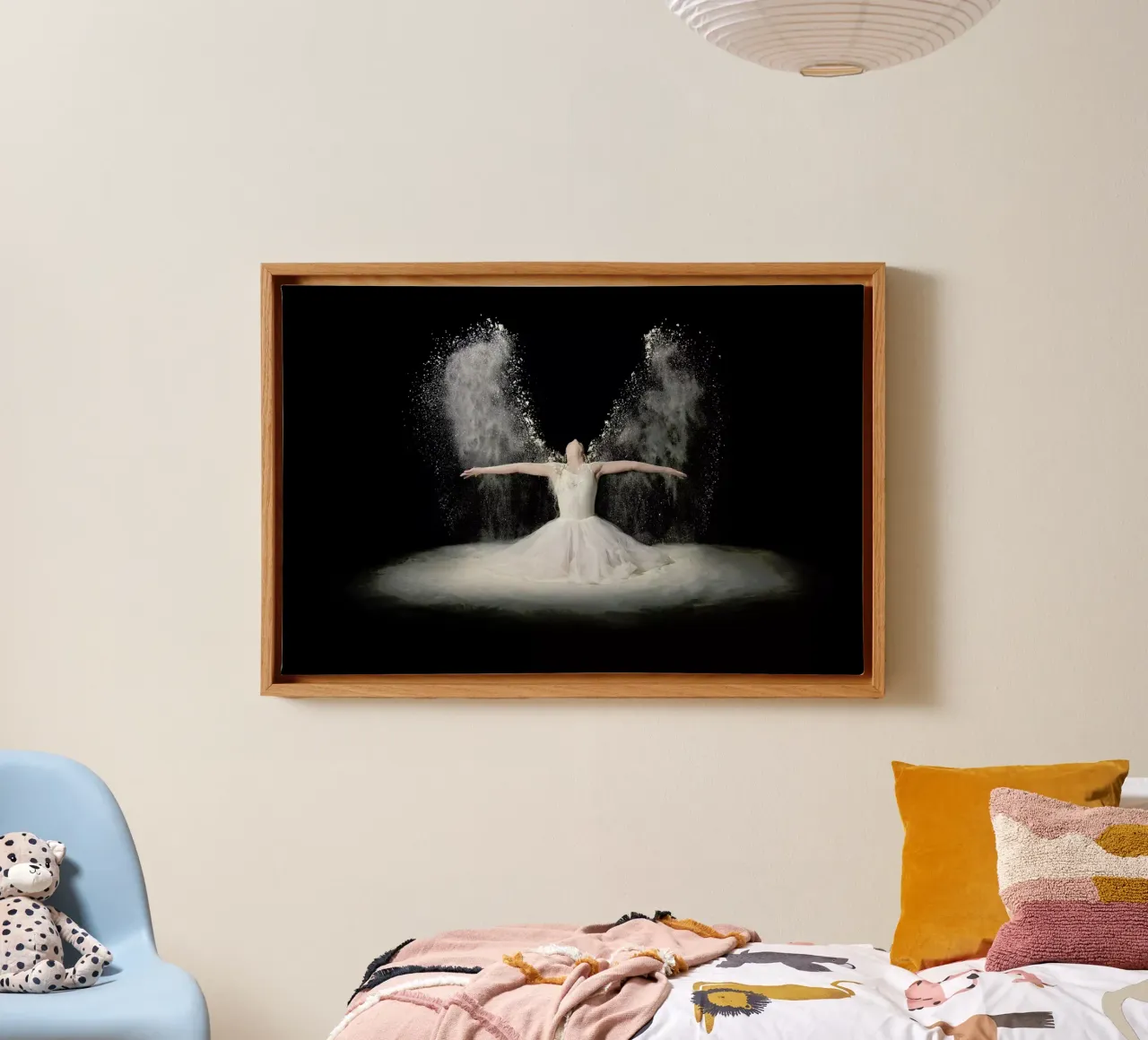 Flour Wings tela con Cornice a cassetta da Pictufy